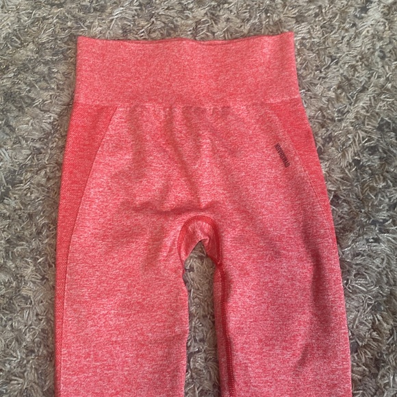 Gymshark red Performance Leggings Streamlined Fit sz small - Picture 3 of 8